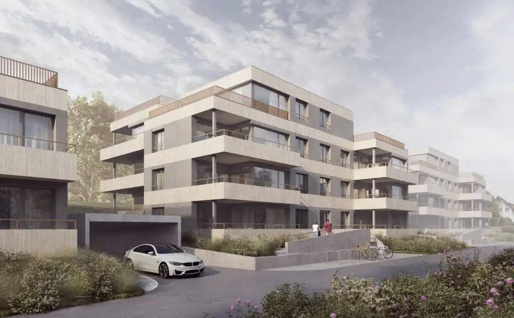 Überbauungsplanung für 4 MFH in Rietheim